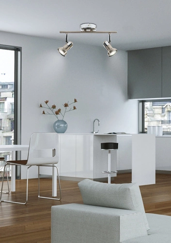 Stropní svítidlo Arkon moderní nastavitelná kovová chromovaná do obýváku a kuchyně