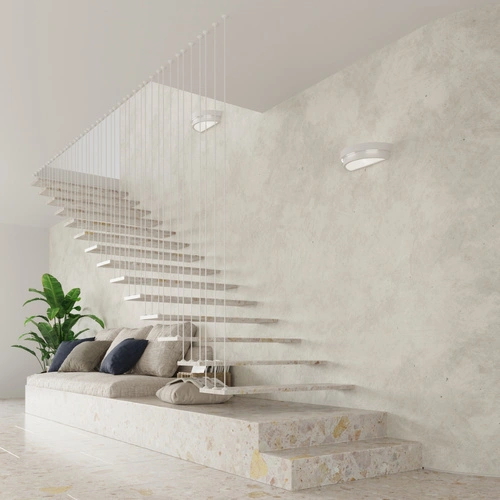 Keramická nástěnná lampa HELIOS bílá moderní do obýváku a ložnice od Sollux