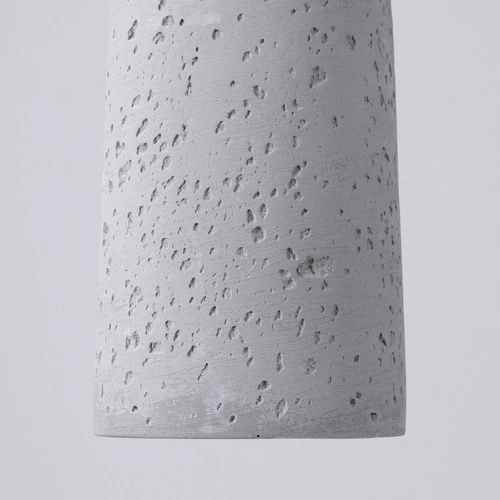 Betonové závěsné svítidlo ELECTRA šedé loftové do obýváku a kuchyně nad ostrůvek 125 cm