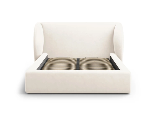 Miley II Light Beige Velvet postel 200x200