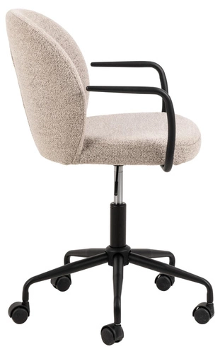 Ergonomická kancelářská židle Patricia Monza 60 béžová bouclé otočná s područkami do kanceláře