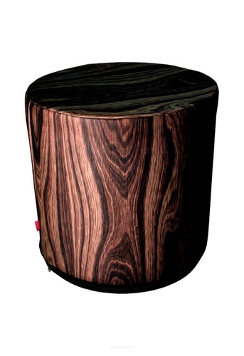 Kulatý taburet Dark Oak Intesi moderní čalouněný do obýváku a ložnice multicolor 40 cm