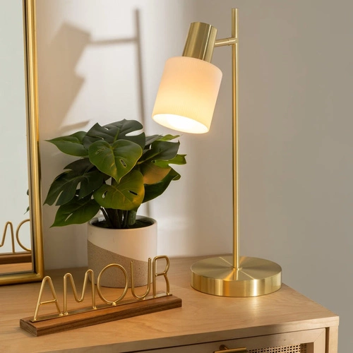 Stolní lampa Tais Atmosphera zlatá moderní glamour do obýváku a ložnice 45 cm