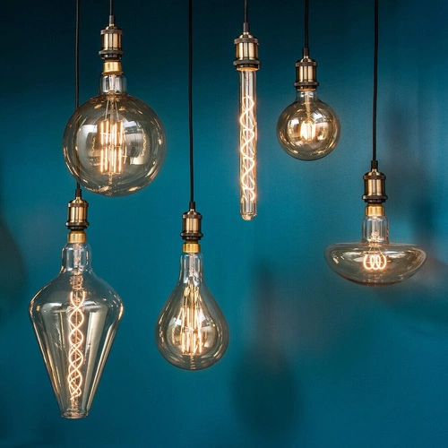 Atmosphera Dekorativní LED žárovka Houba E27 retro sklo pro závěsné nebo stolní lampy