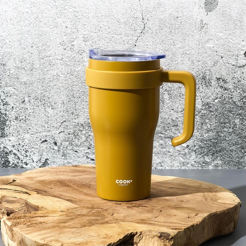 Termo hrnek Intesi Mini Miami Classic 600ml žlutý na kávu moderní na cesty