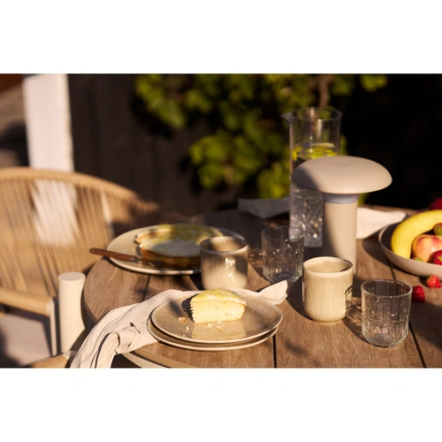 Viola sada 4 keramických jídelních talířů 21 cm béžová do jídelny