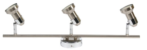 Stropní svítidlo Arkon moderní nastavitelná kovová chromová 3bodová do obýváku a kuchyně