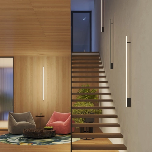 LED nástěnné svítidlo LAGOM 120 červené moderní do obýváku a ložnice hliníkové Thoro