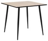 Jídelní stůl Wilma 80x80 moderní čtvercový dub s černými nohami Actona