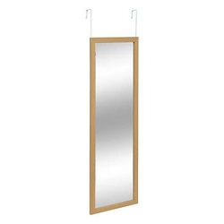 Tasso obdélníkové zrcadlo na dveře do předsíně v dřevěném rámu 109x35 cm