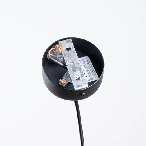 Závěsné svítidlo koule HYPERION 1 černé moderní do obýváku s nastavitelnou výškou