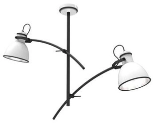 Závěsná lampa Zumba 2x60W E27 bílá+černá