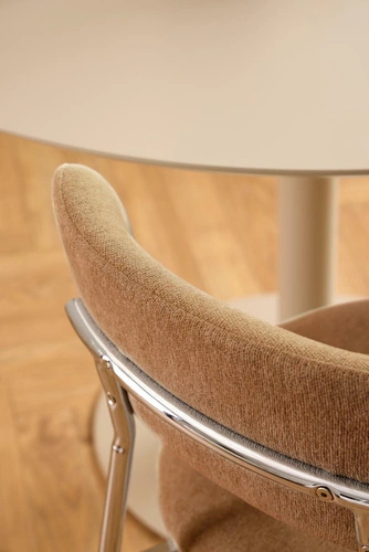 Židle Lyric Actona čalouněná terakota chrom moderní do jídelny