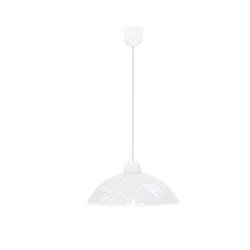 Závěsná lampa Mangano 1x60W E27 difuzor bílý se vzorem