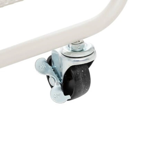 Kovový třípatrový regál na kolečkách Mayaj bílý do kuchyně, koupelny nebo kanceláře 5five