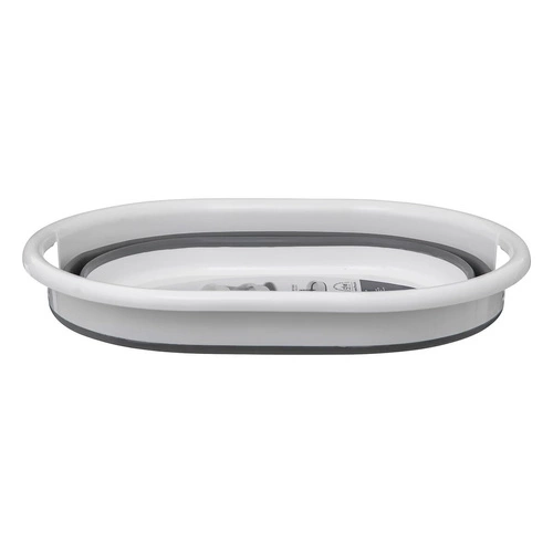 Skládací koš na prádlo 21 l bílo-šedý