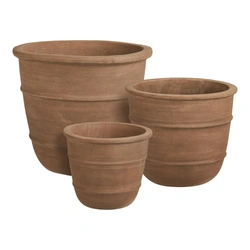 Sada 3 zahradních květináčů Kragholm terakota House Nordic s drenáží