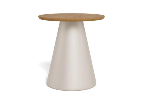 Actona Soli kulatý konferenční stolek dubové dřevo 45 cm do obýváku