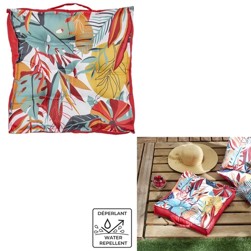 Zahradní polštář Exotic paradise Intesi hydrofobní čtvercový 40x40 moderní