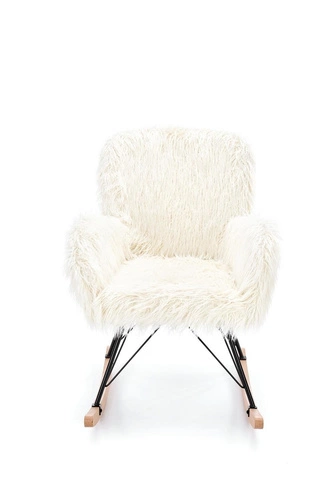 Krémové houpací křeslo Natsu