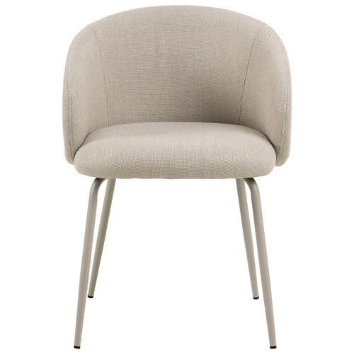 Čalouněná jídelní židle Eleonor béžová Actona skandinávská s područkami