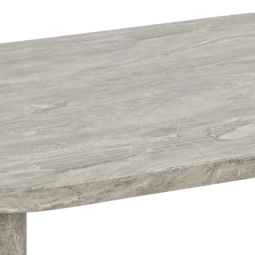 Konferenční stolek Solano obdélníkový šedý mramor 100x75 moderní