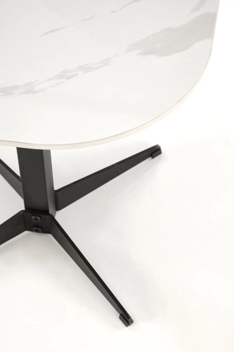 Konferenční stolek Dalita čtvercový bílý mramor 50x50 cm moderní loftový do obýváku Intesi