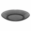Plastový jídelní talíř Estiva 27 cm kulatý tmavě šedý do zahrady a kuchyně