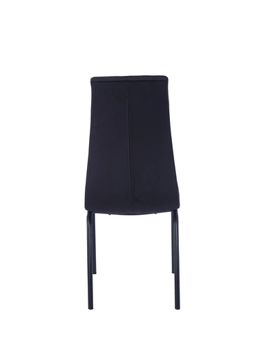 Čalouněná jídelní židle z černého sametu Ezara Velvet Intesi moderní do jídelny a kuchyně