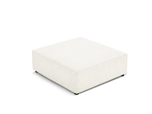 Béžový sametový obdélníkový taburet Jodie do obýváku moderní modulární 102x80 cm