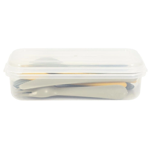 Intesi moderní pikniková sada příborů z plastu pro 4 osoby, 12 dílů, vhodné do myčky