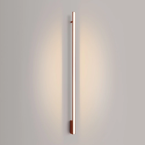 LED nástěnné svítidlo LAGOM 150 červené moderní do obýváku a ložnice hliník 150 cm