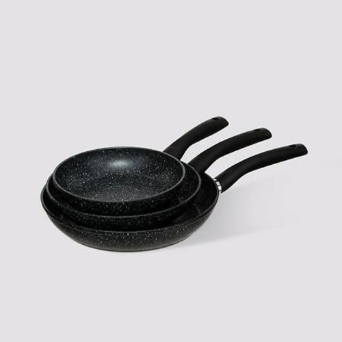 Kovaná hliníková pánev 20 cm černá