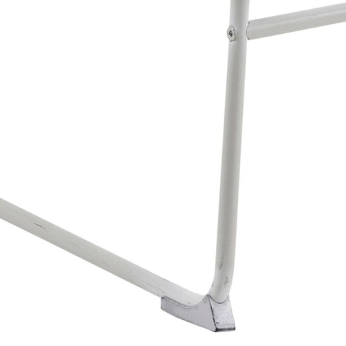 Barová židle s opěrkou Actona Tina bílá moderní do kuchyně a k baru, ekokůže, kov 76 cm