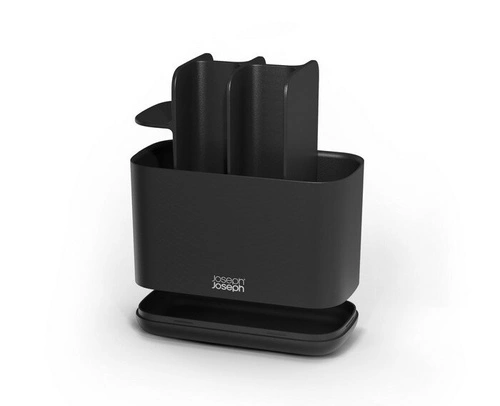 Joseph Joseph EasyStore černý organizér na zubní kartáčky do koupelny, velký, moderní