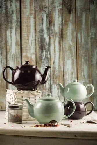 Price&Kensington černá keramická konvička na čaj 1,1 l moderní vhodná do myčky