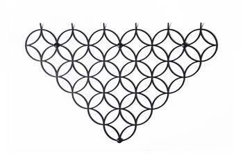 Holo M Black moderní černý kovový nástěnný věšák do předsíně POLYHEDRA