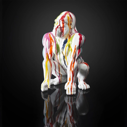 Dekorace Gorila 46 cm barevná