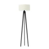 Stojací dřevěná lampa trojnožka MIAMI Lysne s ecru stínidlem glamour do obýváku na míru