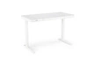 Moderní bílé psací stůl s nastavitelnou výškou a zásuvkami Alembe Intesi 120x60 cm