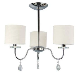 Závěsná lampa Estera 3x40W E14 chrom