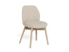 Actona Joy čalouněná skandinávská jídelní židle béžová dub