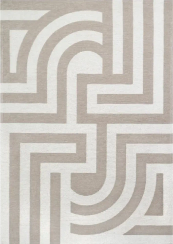 Moderní koberec Tiffany Beige 200x300 do obýváku glamour, snadno čistitelný a protiskluzový Carpet Decor