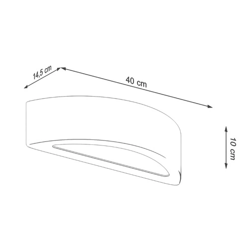 Nástěnné svítidlo ATENA beton