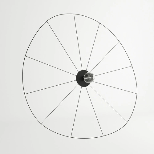 Nástěnné svítidlo ESKOLA 110 černé moderní kovové do obývacího pokoje a ložnice Thoro 110 cm