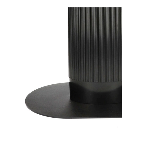 Jídelní stůl Maxim moderní oválný dub přírodní na černé noze 120x70 cm Intesi