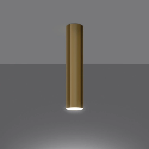 Stropní svítidlo kovové LAGOS 30 zlatý lesk moderní do obýváku a ložnice SOLLUX