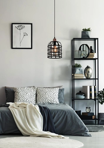 Závěsné svítidlo Soleto černé kovové nastavitelné do obýváku loftové CANDELLUX