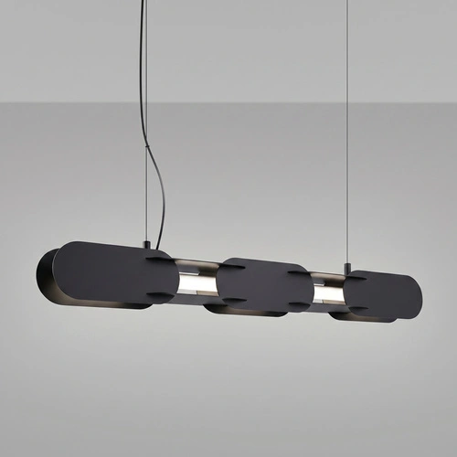 Závěsné LED svítidlo CHAIN 91 černé moderní nad ostrůvek
