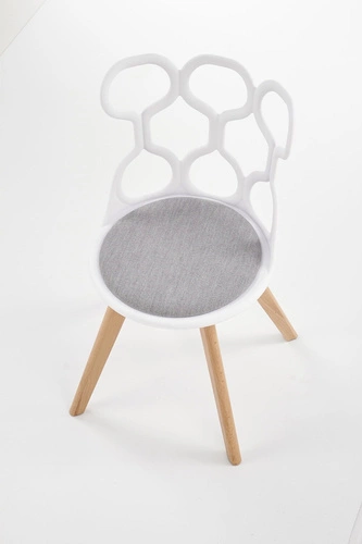 Jídelní židle čalouněná Missouri Intesi moderní bílá snadné čištění